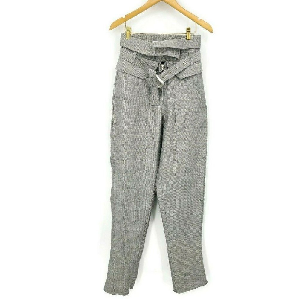 New ISKO Catwalk Influencer Pants Womens M? Linen Cotton Blend High Waist